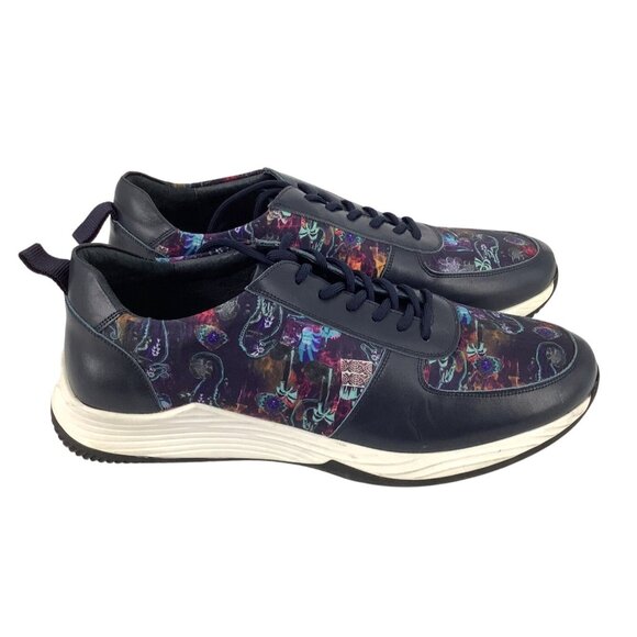 Robert Graham Rider Sneaker Men's Size 11.5 Navy #RG5671L - Picture 2 of 8